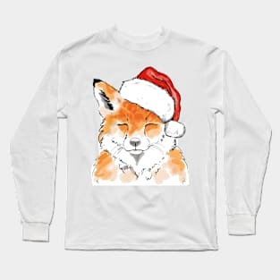 Christmas Fox Long Sleeve T-Shirt